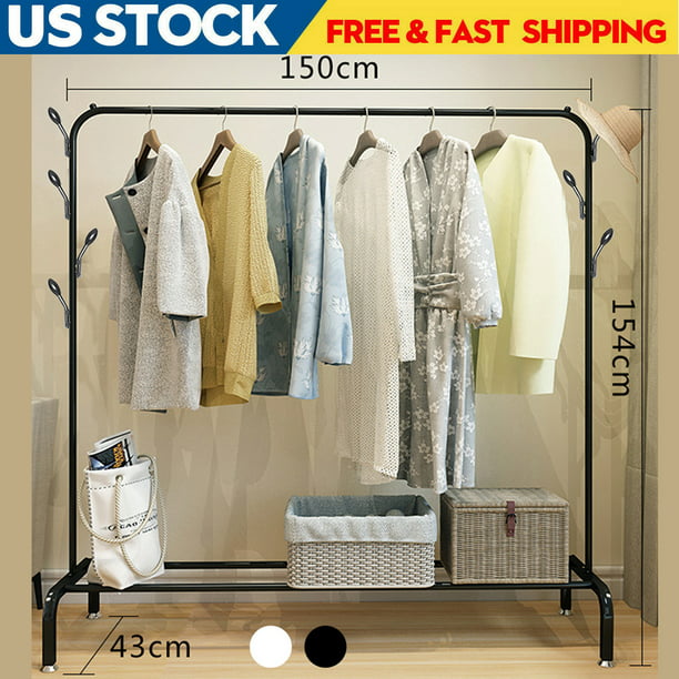 Commercial Grade Clothing Garment Rack, Garment Rack With Top Shelf