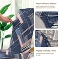 thumbnail image 5 of Yayeee 2 Pack Dining Chair Covers Stretch Parson Chairs Slipcovers Seat Protector, Black Stripes, 5 of 6