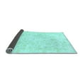 thumbnail image 2 of Ahgly Company Indoor Square Oriental Light Blue Traditional Area Rugs, 7' Square, 2 of 4