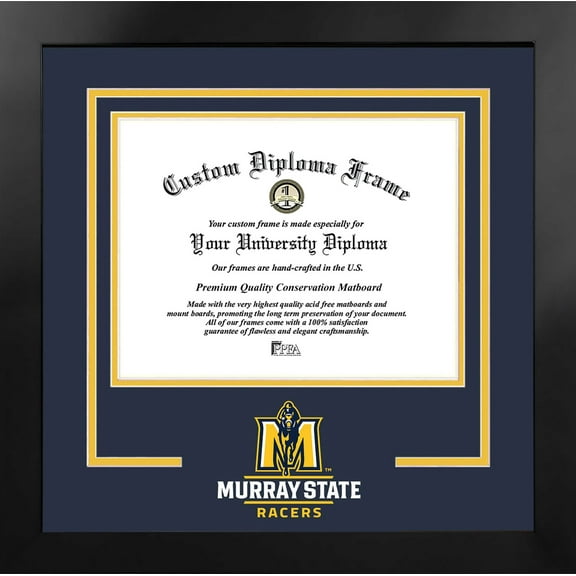 Murray St. Racers 14w x 11h Spirit Diploma Manhattan Black Frame with Bonus Campus Images Lithograph (value savings $59)