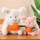thumbnail image 2 of 35/50cm Kawaii Carrot Rabbit Plush Stuffed Toy Doll Soft Pillow Home Decoration Ornament For Baby Child Girlfriend Birthday GiftPink50cm Deng Xun unisex, 2 of 2