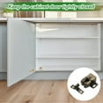 thumbnail image 5 of Uxcell 8-Pack Double Roller Cabinet Latch, Built-In Spring Cabinet Catch Hardware for Cupboard[Bronze], 5 of 6