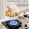 thumbnail image 2 of Juego de Sartenes Antiadherente Con Tapas, Utensilios de Cocina de Granito [Alta Antiadherente], Sartén para Freír sin PFOA, Batería de Cocina para Todo Tipo de Estufas, 6 Piezas Chef Set, 2 of 8