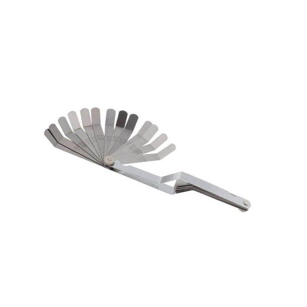 26 Blades Offset Bent Feeler Gauge Measurements Dual Marked Gauge