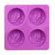 thumbnail image 2 of Moldes de silicona para jabón, molde de silicona con forma de medialuna de 4 cavidades para jabón casero, bombas de baño, arcilla polimérica, fabricación de velas con resina, 2 of 8