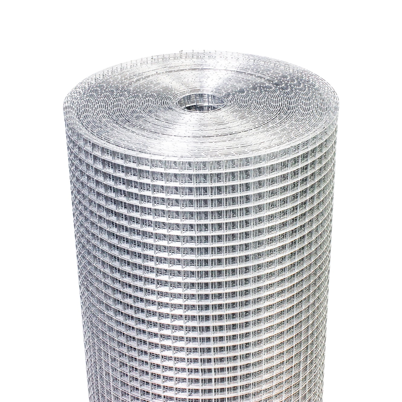 48in x 50ft Silver Hardware Cloth, 1/4 inch 23 Gauge Hot-dip Galvanized After Welding Wire Mesh Roll, Metal Chicken Wire Fencing, Garden Plant Fence for Chicken Coop