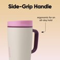 thumbnail image 4 of Owala SmoothSip Slider Insulated Stainless Steel Coffee Tumbler, Reusable Iced Coffee Cup, Hot Coffee Travel Mug, BPA Free 12 oz, Daybreak, 4 of 7