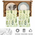 thumbnail image 5 of Sage Green Leaves Kitchen Towels Set of 1, Summer Botanical Farmhouse Leaf Absorbent Dish Towels for Kitchen, Microfiber Hand Towel, Quick Drying Tea Towel for Cleaning Decorative Dishcloths, 5 of 7