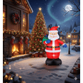 thumbnail image 2 of "Muñecos Inflables  Belug De Navidad De 1.5M Con Luz Led Papá Noel Para Navideños Decoración Interior Y Exterior ", 2 of 5