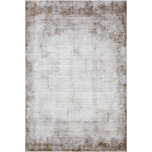 Boutique Rugs Chrina Contemporary Area Rug - Taupe, Cream, Medium Gray - 5'3" x 7'7"