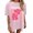 Pink, variant on Trendfront Womens Hawaii Graphic T Shirt Crewneck Short Sleeve Tropical Hibiscus Letter Print Oversized Vacation Beach Tee Tops