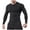 Black, variant on Men's Long Sleeve Compression Shirts Athletic Sport Undershirts Tight Base Layer Tops Rash Guard Workout Running Gym