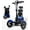 Blue, variant on Foldable Mobility Scooter for Adults and Seniors, Lightweight & Long Range Four Wheel