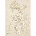 thumbnail image 3 of Henry William Bunbury 18x24 Black Modern Framed Museum Art Print Titled - An Elderly Hook-Nosed Man in a Cocked Hat, 3 of 5