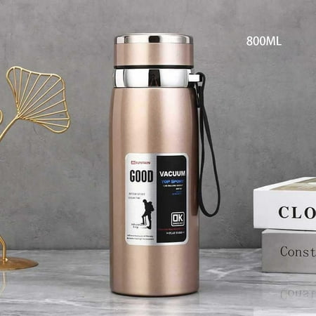 

Insulated Stainless Steel Water Bottles Double Walled Thermos Mug Sports Water Bottle for Drinking Coffee Tea Juice