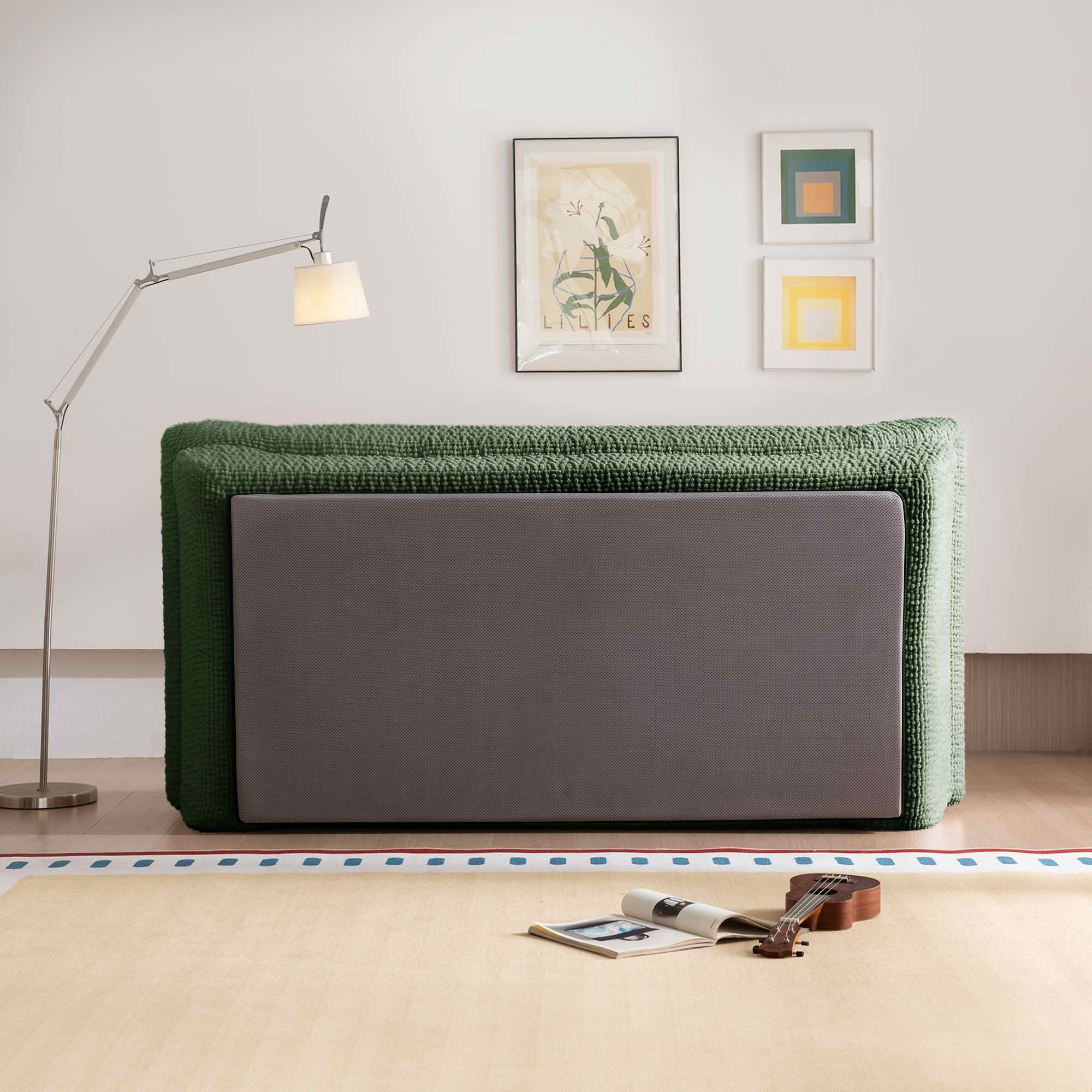 MAYEERTY Cloud Couch Compressed Corduroy Loveseat, 2-Seater Ergonomic High Back Sofa, Plush Cushioning, No Assembly, Boxed Sofa for Small Spaces