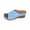 Sky Blue, variant on Summer Fashion Slide Sandales for Womens Plus Size Wedge Casual Spring Versatile Beach Wedge Solid Color Peep-Toe Open-Toe Slippers
