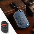 thumbnail image 1 of Car Key Fob Cover Case Protector For Jeep Wrangler Sahara Rubicon Car Key Case Fob Cover Leather, 1 of 23