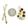 thumbnail image 3 of Artist Palette and Paint Brush Necklace, 3 of 7