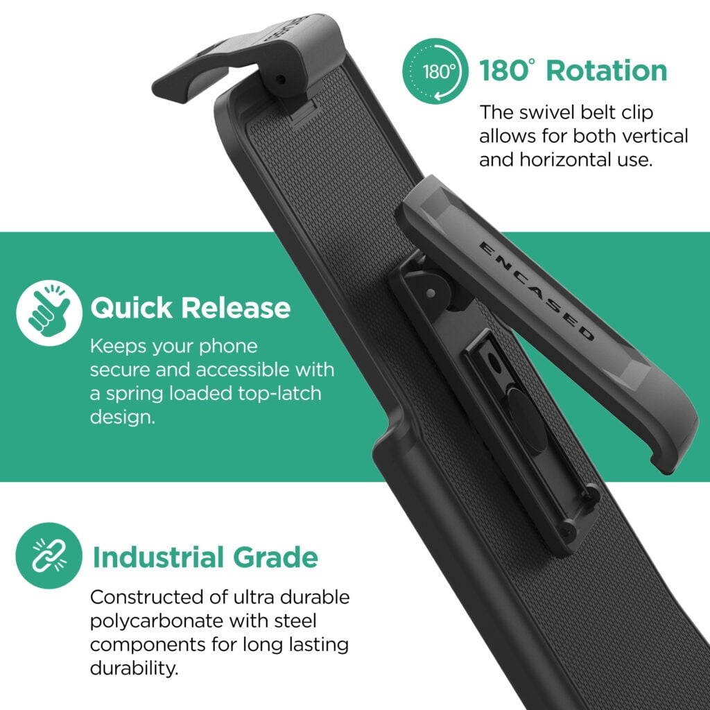 Encased Belt Clip Holster for ESR Kickstand Case (Samsung Galaxy S22 Plus) Case not Included