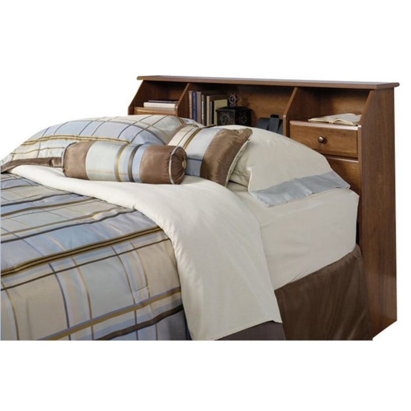 Sauder Shoal Creek Full Queen Bookcase Headboard In Oak Canada Sauder Shoal Creek Full Queen Bookcase Headboard In Oak