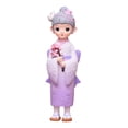 thumbnail image 3 of Muñeca geisha con kimono japonés, figura asiática de Kabuki, regalo con decoración de zuecos. Con Flor, 3 of 9