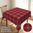 thumbnail image 2 of Tchckioa Merry Christmas Red Tablecloth,Square Waterproof Table Cloth for Kitchen Home Decor,70x70 Inch, 2 of 7