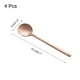 thumbnail image 2 of Cucharas de Espresso Uxcell de 4 Piezas de 5.1 pulgadas de Acero Inoxidable, Tono Rosa Dorado, 2 of 5