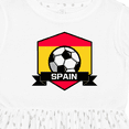thumbnail image 4 of Inktastic Soccer Spain Flag Banner Girls Toddler Dress, 4 of 5