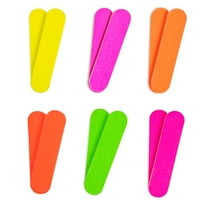 Colorful Neon Girly Mini Emery Board Nail Files (1 DOZEN) ZMOI