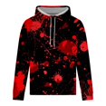 thumbnail image 1 of Rbaofujie Mens Hoodie Men's Printed Long Sleeved Hooded Sweatshirt Hooded Sweatshirts Flannel Shirt For Men, 1 of 4