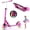 Pink, variant on BELEEV Kick Scooter for Ages 6+,Kid, Teens & Adults. Max Load 220 LBS. Foldable, Lightweight, 8IN Big Wheels for Kids, Teen and Adults, Rose Pink