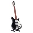 thumbnail image 4 of Musical Instrument Model, Electric Guitar Shape Miniature Guitar Model Hand Crafted Exquisite Basswood Material For Showcase Decoration For Gift, 4 of 8