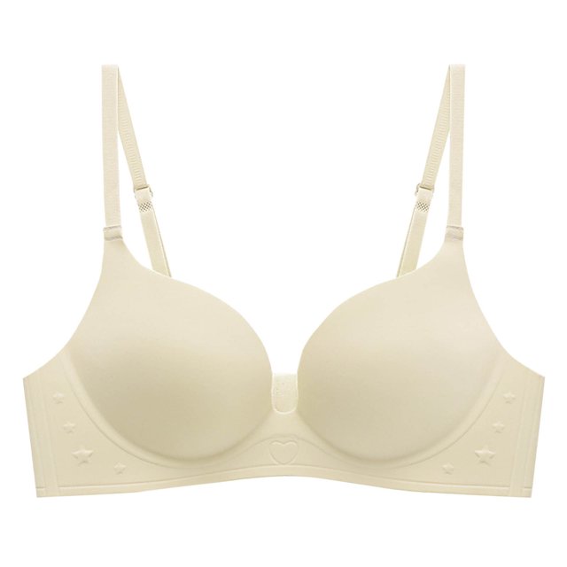 Plebaso Women's Wireless Push up Bras Seamless Soft Support Everyday Bras Ladies Full Coverage Bralettes