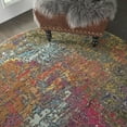 thumbnail image 6 of Nourison Celestial Abstract Sunset 5'3" x round Area Rug, (5 Round), 6 of 8