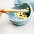 thumbnail image 3 of Kids Plate Silicone Portable Kids Bowl Drain Cup Bib Baby Snack Tool Set, 3 of 4