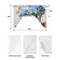 thumbnail image 6 of Flowers Fruit Kitchen Curtains Swag Valance for Windows/Bathroom/Cafe, Blue Hydrangeas Vintage Farm Leaves Rod Pocket Drape Panel Swag Curtain Valance for Bedroom/Living Room 55''x36'', 6 of 6