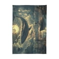 thumbnail image 6 of Yayeee Tablecloths for Rectangular Tables 54 x 54 inch Party Table Cover, Whale and Moon, 6 of 6