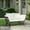 Brown&White, variant on Devoko Patio Wicker Daybed with Adjustable Armrest, Outdoor Foldable PE Rattan Sofa Bed for All-Weather Use,Black