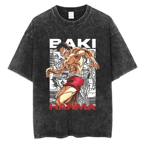 Anime washed t-shirt collection