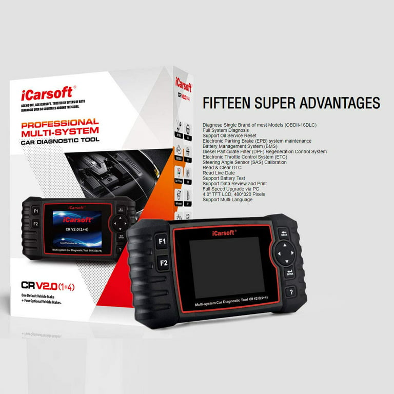 iCarsoft CR Pro+-Professional Multi-brand Multi-system Car Diagnostic  Tools-iCarsoft Technology Inc.