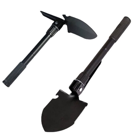 Multifunctional garden shovel for camping, suitable for camping/fishing/wild survival, etc. Shovel. Pickaxe and hoe three-in-one