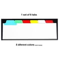 thumbnail image 3 of Legal Landscape Color Blank Tabs, 6 Per Set, for Landscape or Horizontal Binders, for Legal Size Paper, 5 Hole Punched., 3 of 9