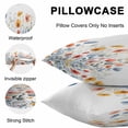 thumbnail image 5 of Lumbar Pillow Covers 20x12 Inch Set of 2, Spring Floral Waterproof Outdoor Pillow Covers, Watercolor Elegant Summer Botanical Decorative Cushion Pillowcases for Couch, Sofa, Bed, Garden, Patio, 5 of 9