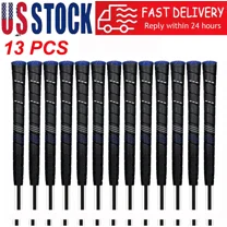 13 Pcs Midsize Size CP2 Pro Wrap Grip Golf Club Grip Golf Grip Anti-Slip Rubber Grip Blue