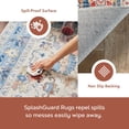 thumbnail image 3 of nuLOOM Emi Traditional SplashGuard Machine Washable Area Rug, 2' 6" x 8', Runner, Emi Blue Multicolor, 3 of 13