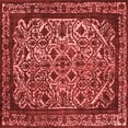 thumbnail image 1 of Ahgly Company Indoor Square Oriental Red Industrial Area Rugs, 7' Square, 1 of 4