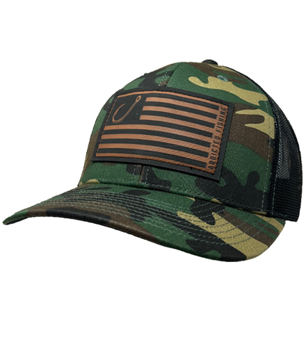 Addicted Fishing, USA Trucker Hat, 1 Piece