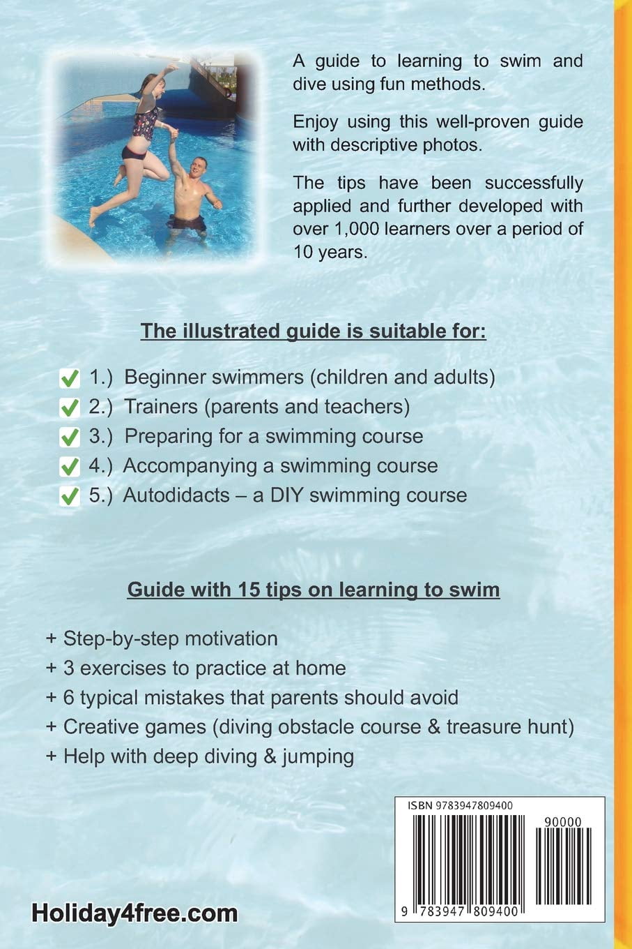Schwimmen Lernen - Verfügbare Sprachen: How to Swim Easily and Enjoyably - DIY Swimming Course: Breaststroke and Diving - Step by Step Guide with 15 Professional Tips (Paperback)