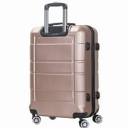 AEDILYS 20 Inch Carry On Luggage, TSA Lock, Travel Suitcase with Spinner Wheel, Gold